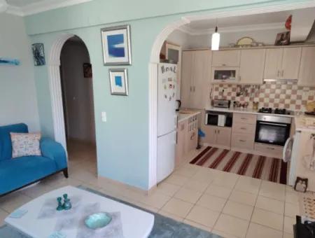 Akbük'te Havuzlu Sitede 2+1 Zemin Kat