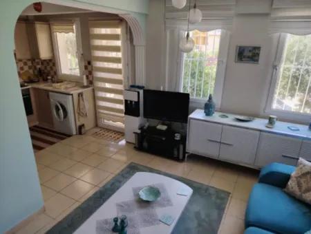 Akbük'te Havuzlu Sitede 2+1 Zemin Kat